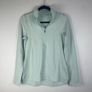 Under Armour Women's Fitted Coldgear Quarter Zip Pullover Size S Mint Green